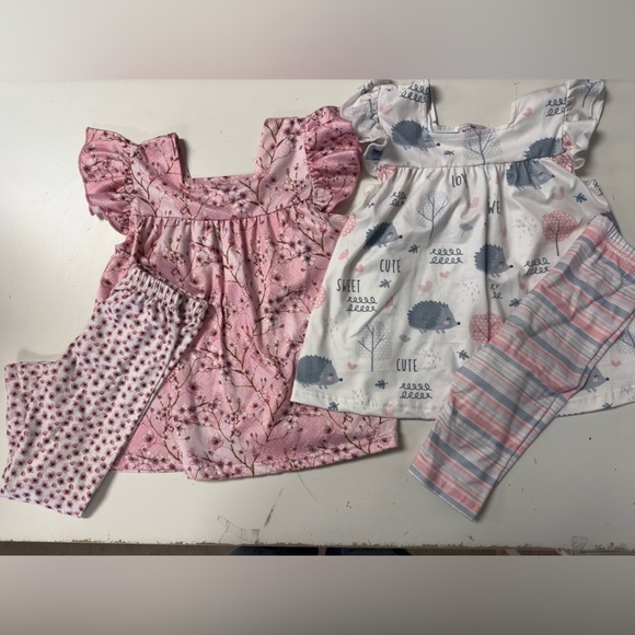 Pete & Lucy Hedgehog Cherry Blossom Outfits size 2 - Picture 1 of 6